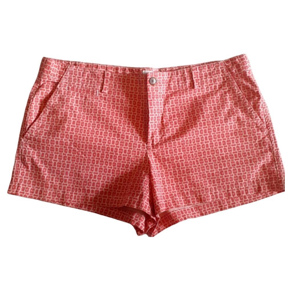 GAP "Summer Short" Shorts Size 14 Orange and White